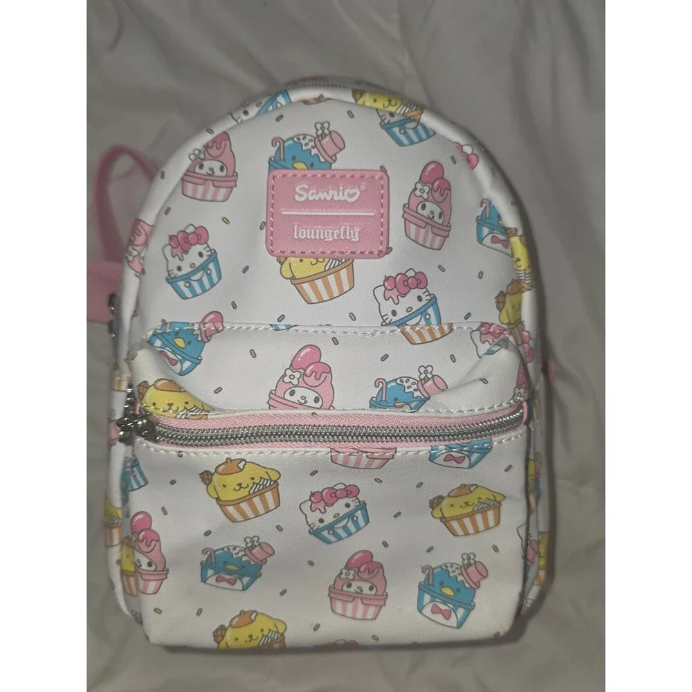 Loungefly Sanrio hello kitty cupcake character mini backpack purse bookbag bag!